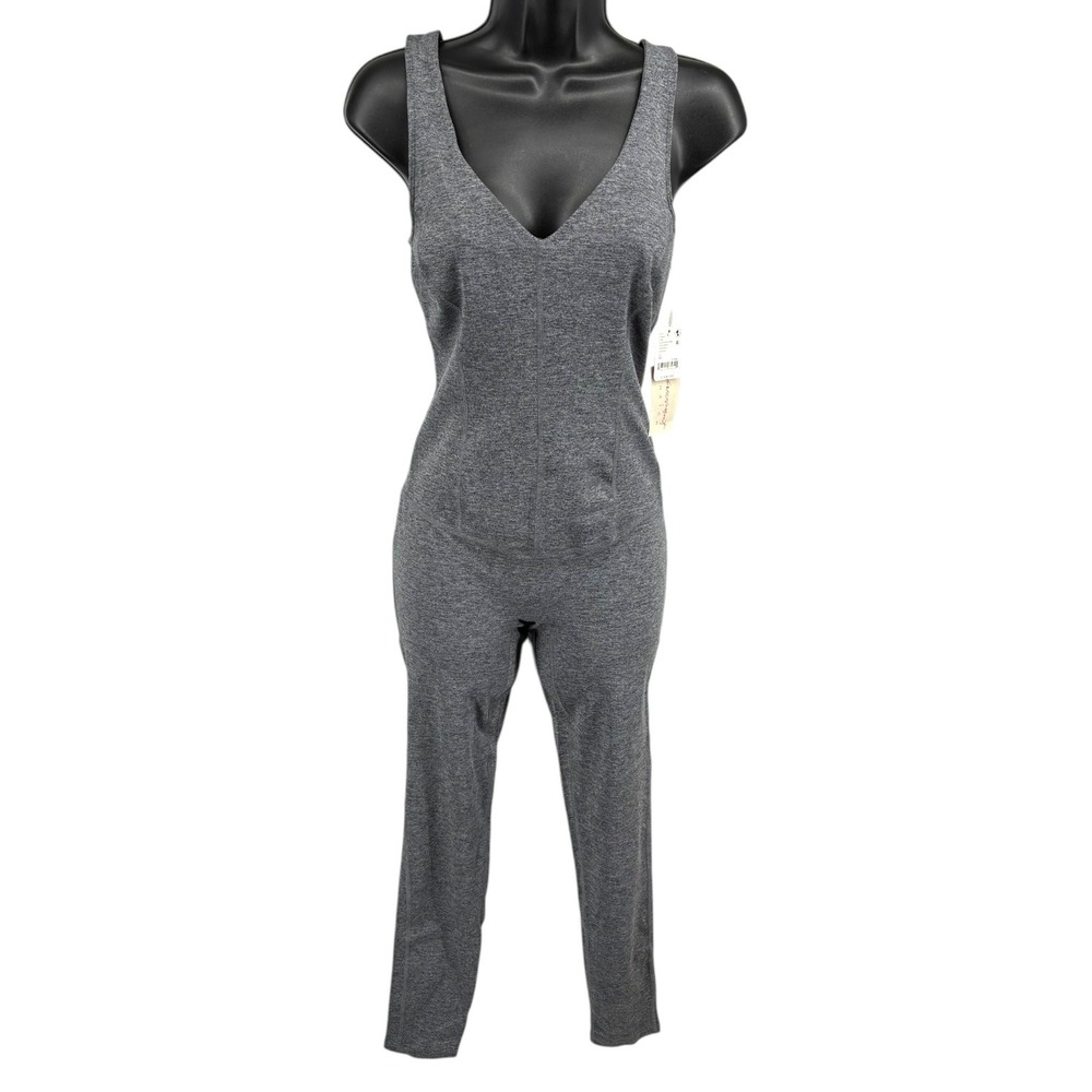 FP Movement x Hatch Never‎ Better One Piece Jumpsuit XS Black Heather NWT